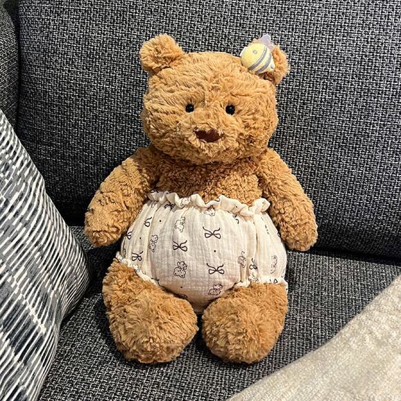 Medium Bartholomew bear cute custom clothes outfits - pull-ups & bee clip - 0507 - Picture 1 of 1